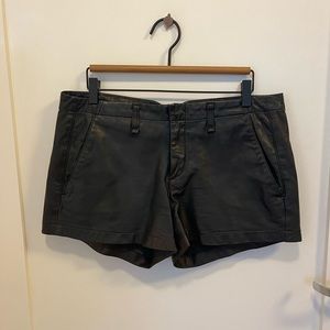 Rag & Bone Portobello Black Lamb Leather Shorts Size 27